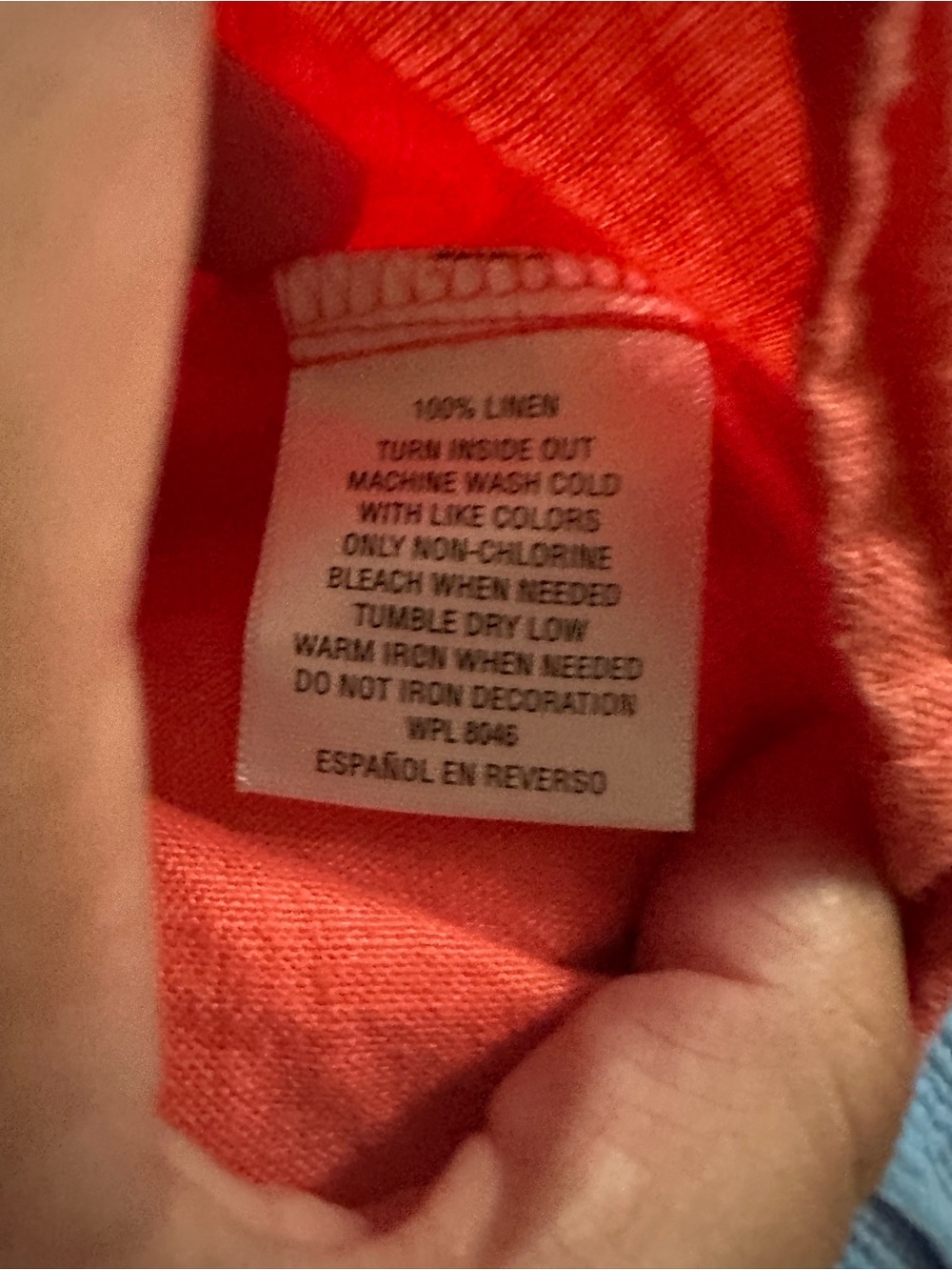 JM Collection Orange Button-Front Utility Shirt - Picture 5 of 5